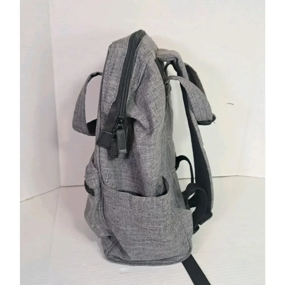 Kenneth Cole Reaction Paddy Shack 15″ Laptop‑Tablet Backpack Bookbag Gray Bag